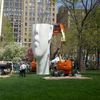 Giant Noggin Emerges In Madison Square Park